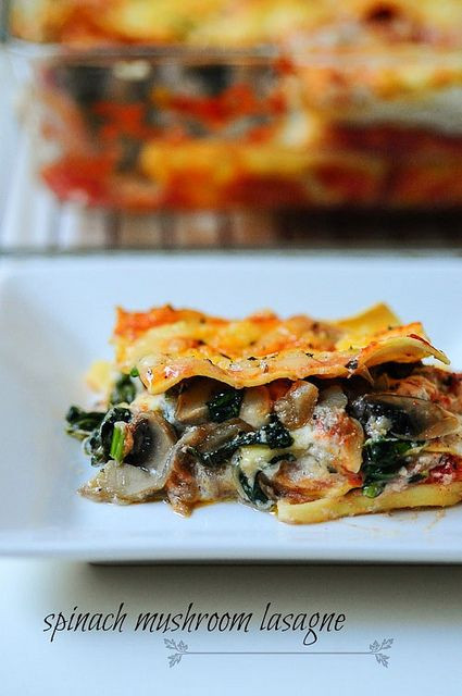 Spinach And Mushroom Lasagna
 1000 images about Noodles and Pasta on Pinterest