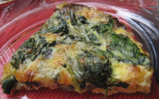 Spinach And Mushroom Quiche
 Spinach and Mushroom Quiche