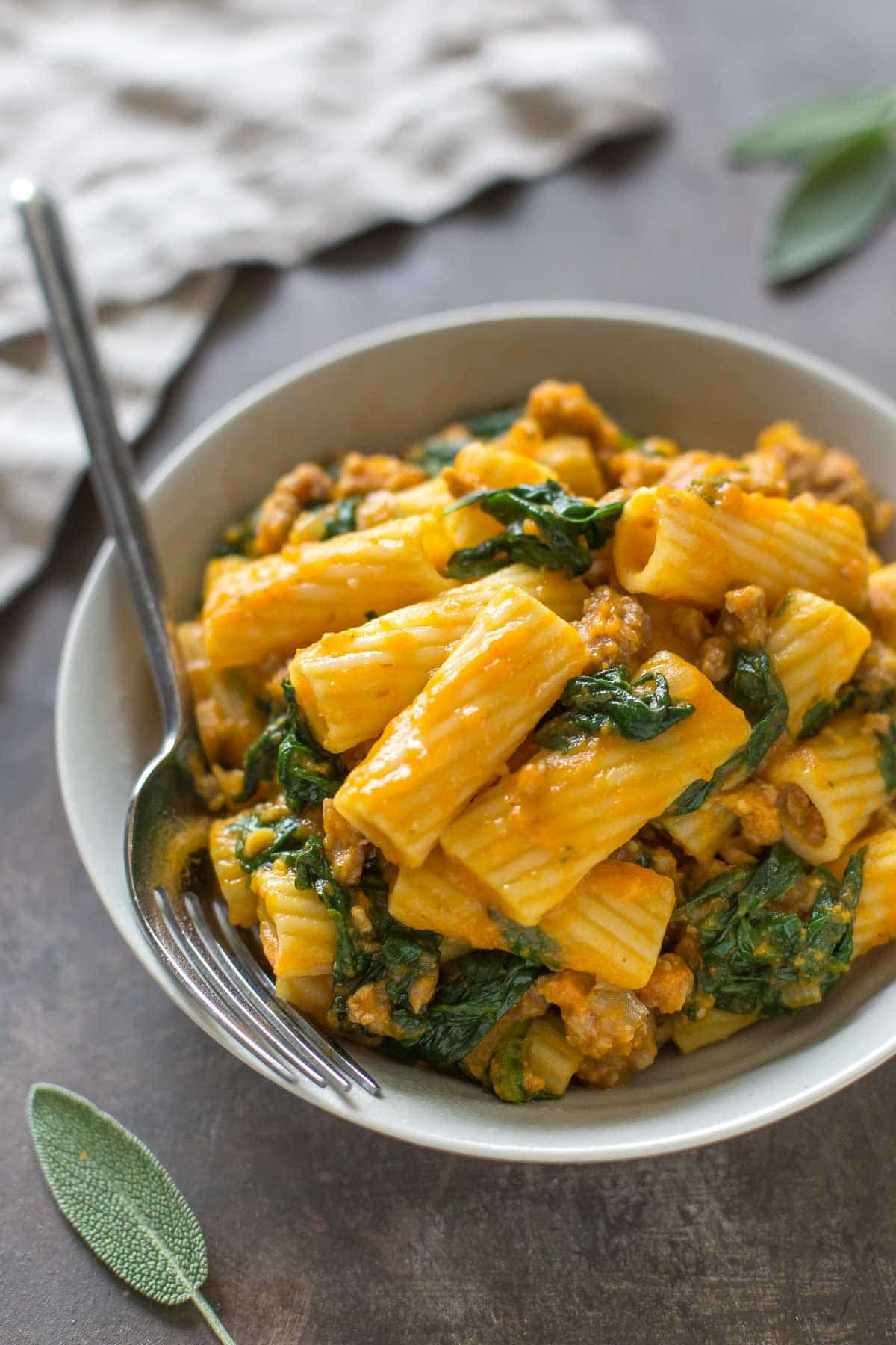 Spinach Dinner Recipes
 Pumpkin Rigatoni with Italian Sausage & Spinach Simply