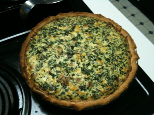 Spinach Mushroom Quiche Recipe
 Spinach Ricotta Mushroom Quiche Lighter Recipe Food