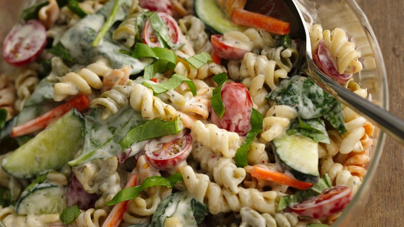 Spinach Pasta Salad
 Ranch Spinach Pasta Salad Recipe BettyCrocker