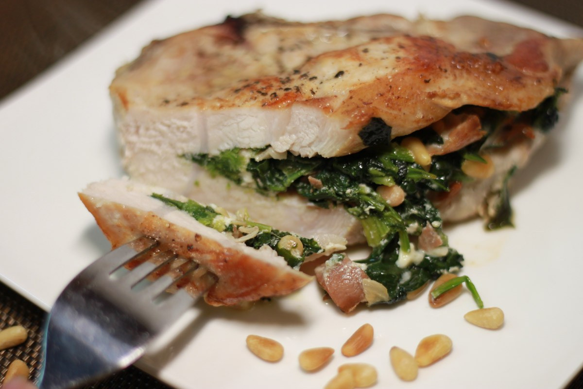 Spinach Stuffed Pork Chops
 Low Carb Stuffed Pork Chops with Spinach Thriving on Low