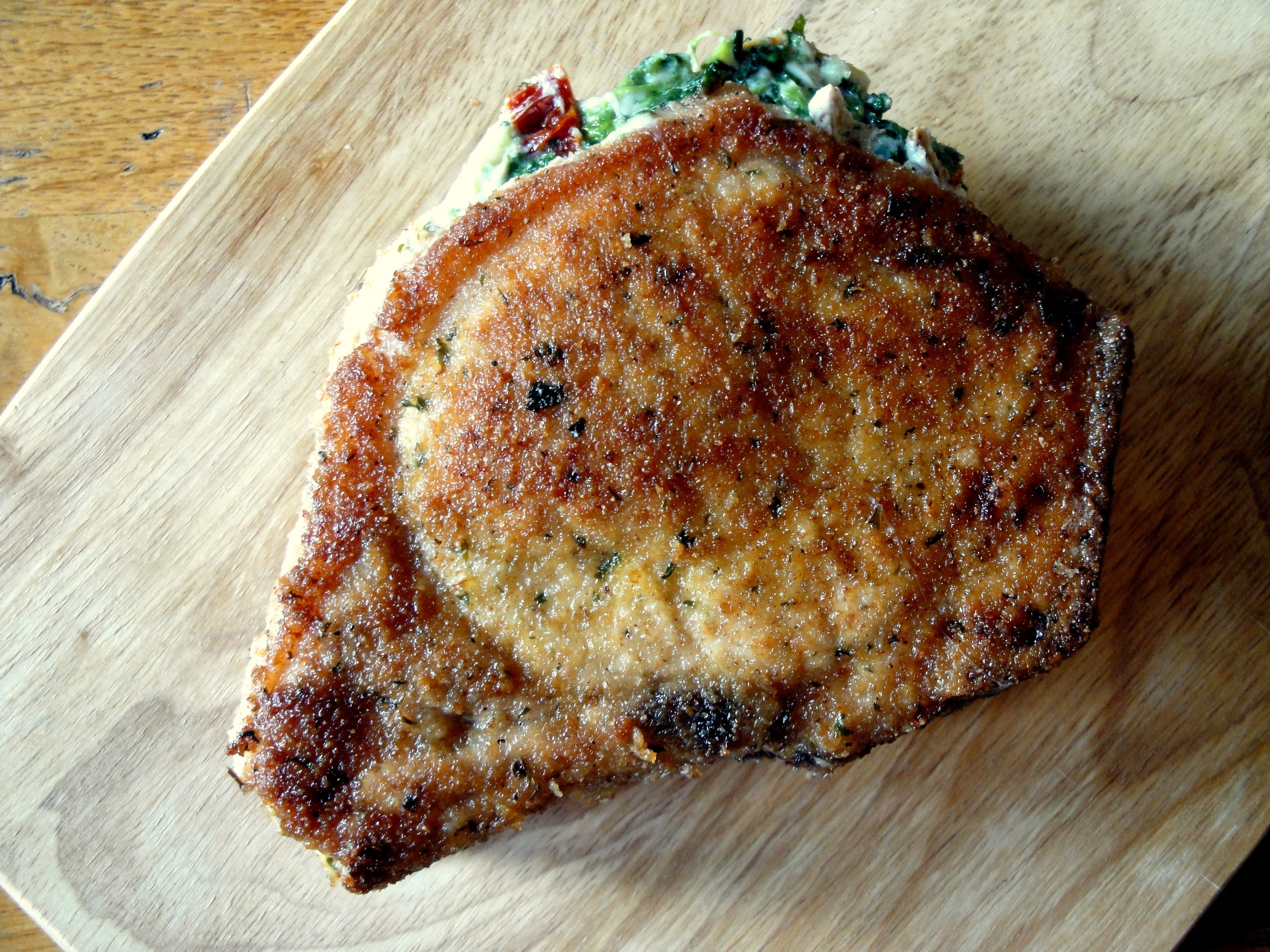 Spinach Stuffed Pork Chops
 Fontina and Spinach Stuffed Pork Chops Our Italian Table