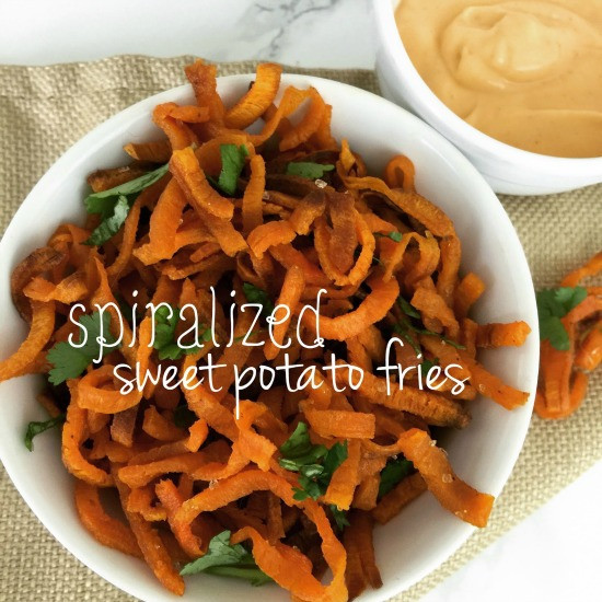 Spiralized Sweet Potato Fries
 Delicious Dish Tuesday Recipe Link Up Fries