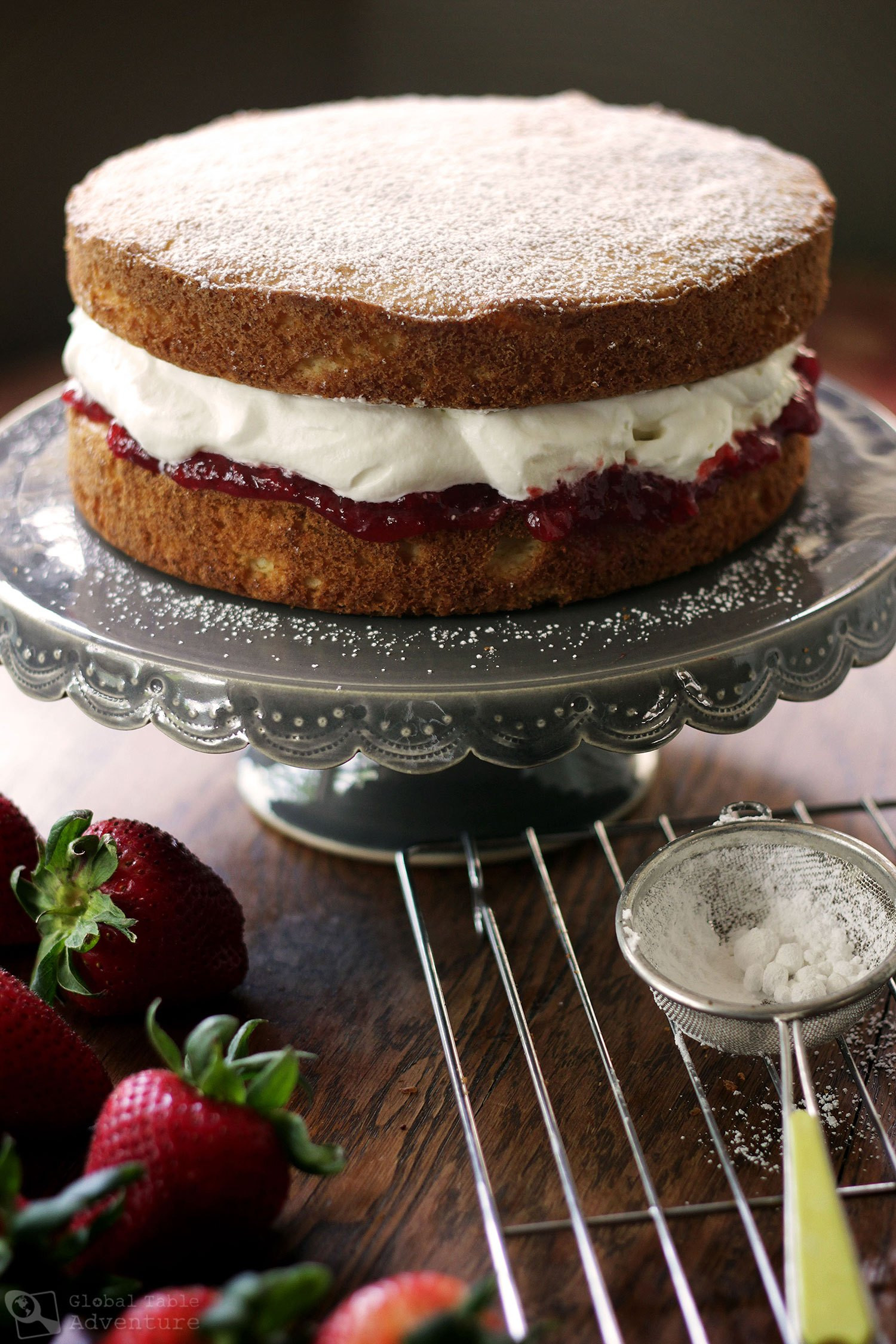 Sponge Cake Recipe
 British Victoria Sponge Cake