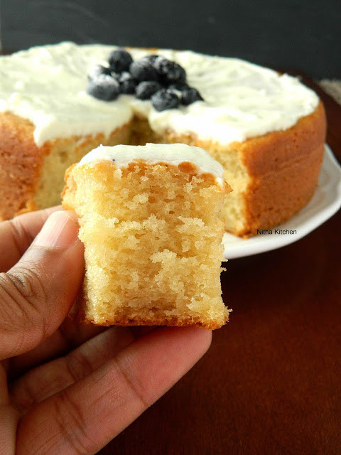 Sponge Cake Recipe From Scratch
 Nitha Kitchen Eggless Almond Sponge Cake Recipe From Scratch