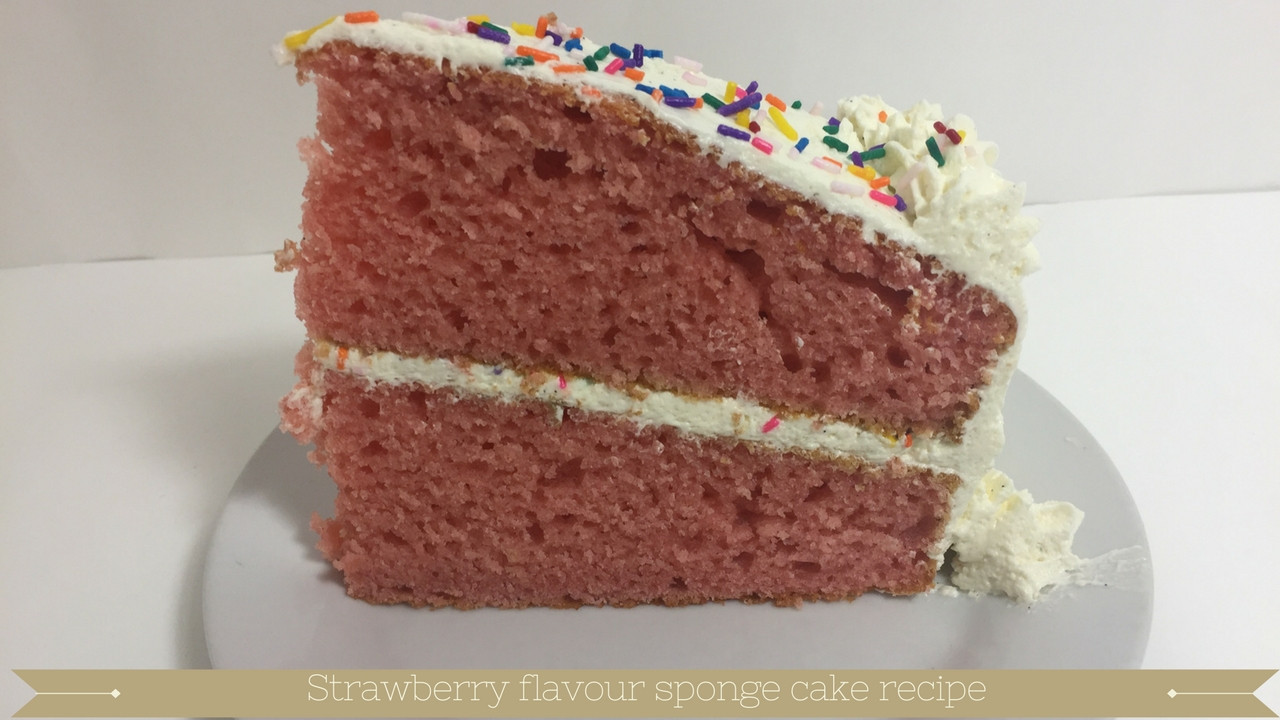 Sponge Cake Recipe From Scratch
 Strawberry flavour sponge cake recipe from scratch UK