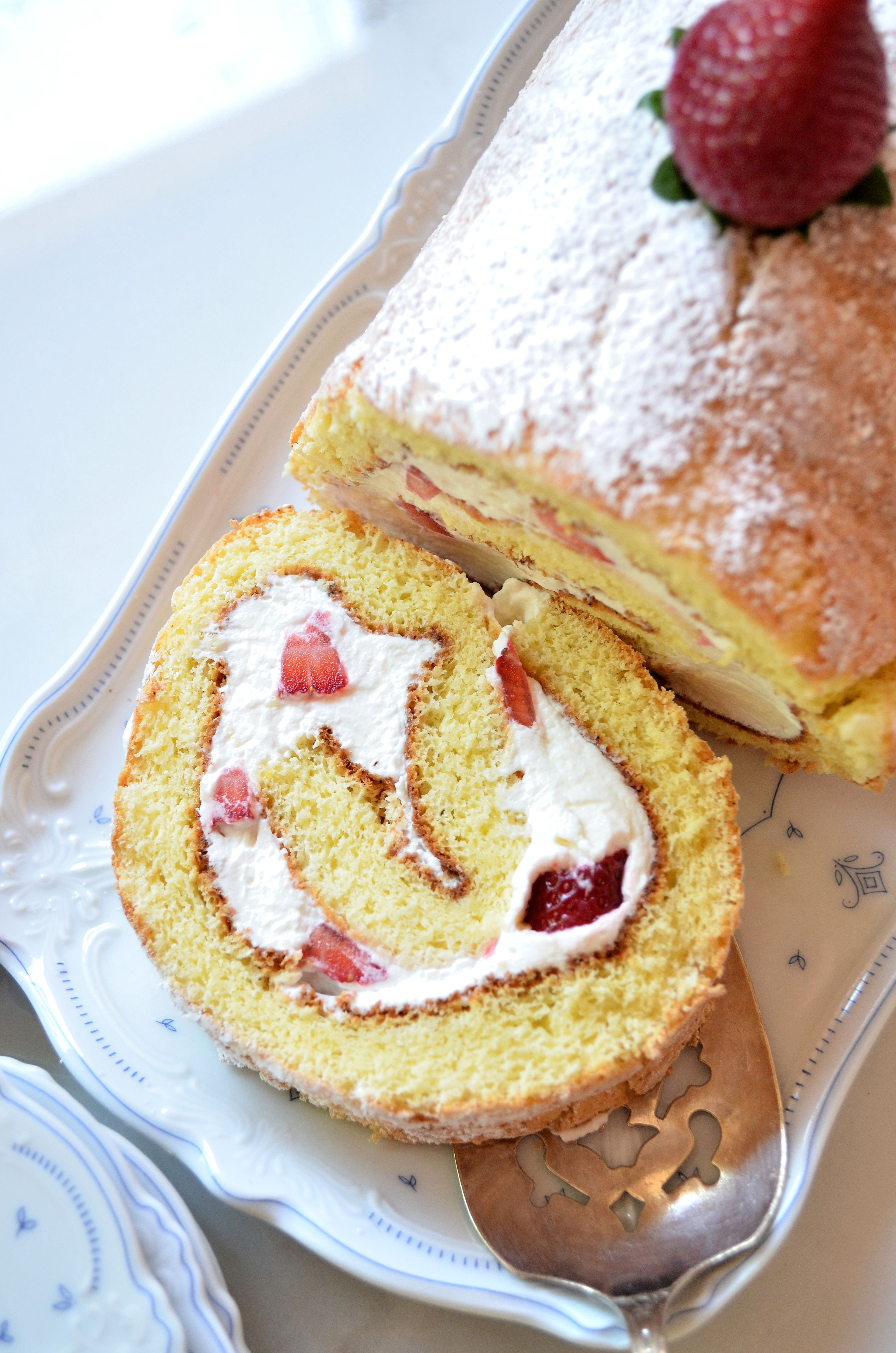 Sponge Cake Roll
 Strawberry Sponge Cake Roll — Gin’s Kitchen