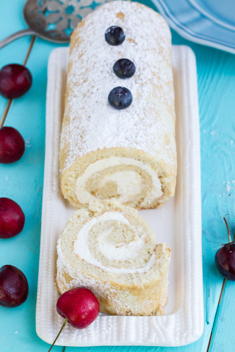 Sponge Cake Roll
 Vanilla Sponge Cake Roll with Berries Life Made Sweeter