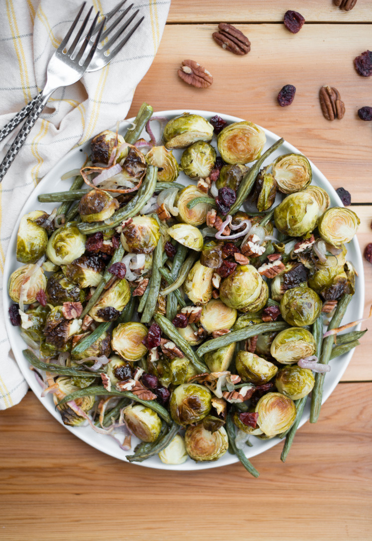 Sprouts Thanksgiving Dinner
 Roasted Green Bean & Brussels Sprout Salad — Real Food