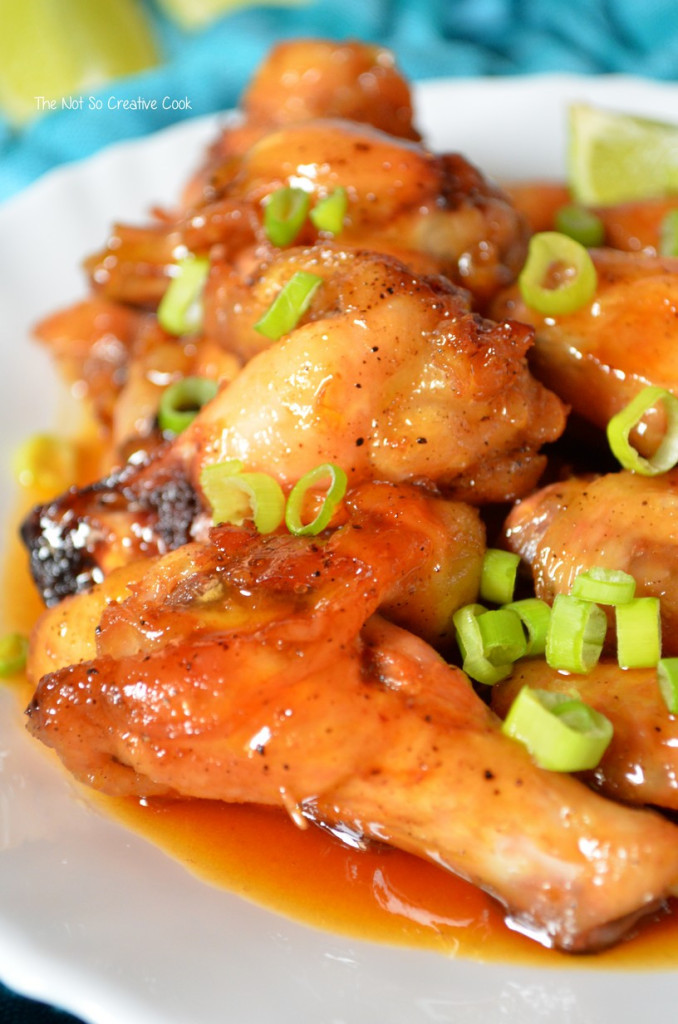 Sriracha Chicken Wings
 Honey Sriracha Chicken Wings – thenotsocreativecook