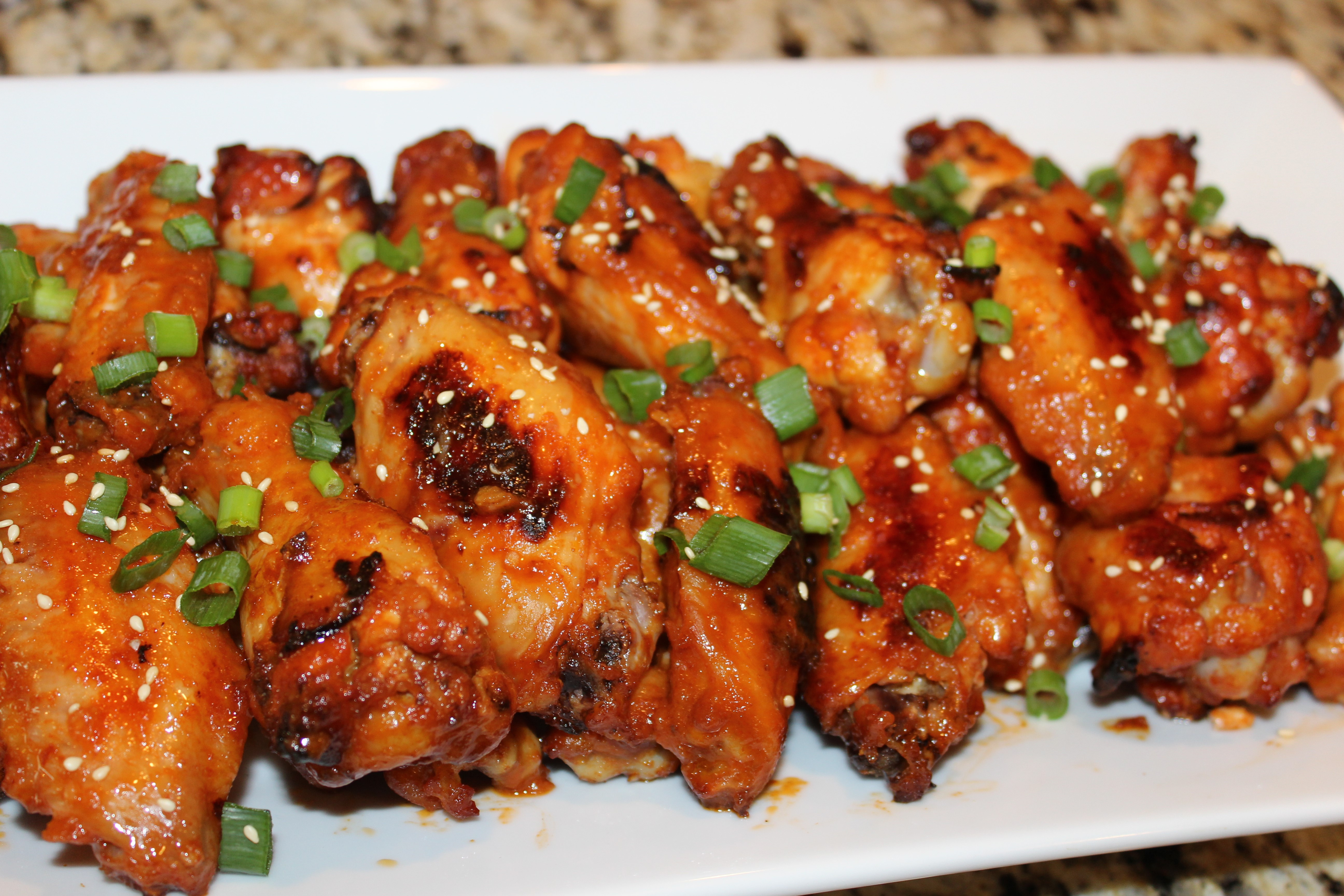 Sriracha Chicken Wings
 Sesame Sriracha Chicken Wings