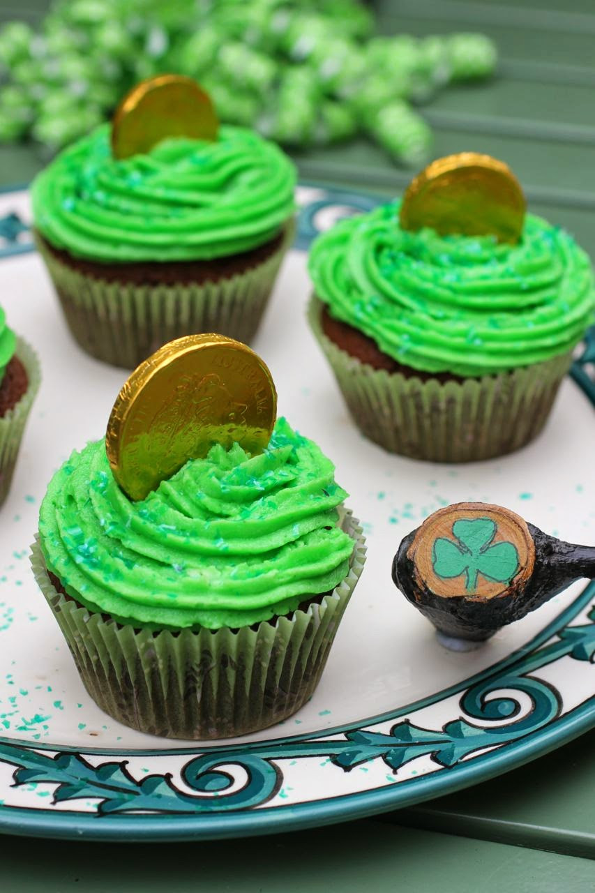 St Patricks Day Cupcakes
 Green Gourmet Giraffe St Patrick s Day dinner cupcakes