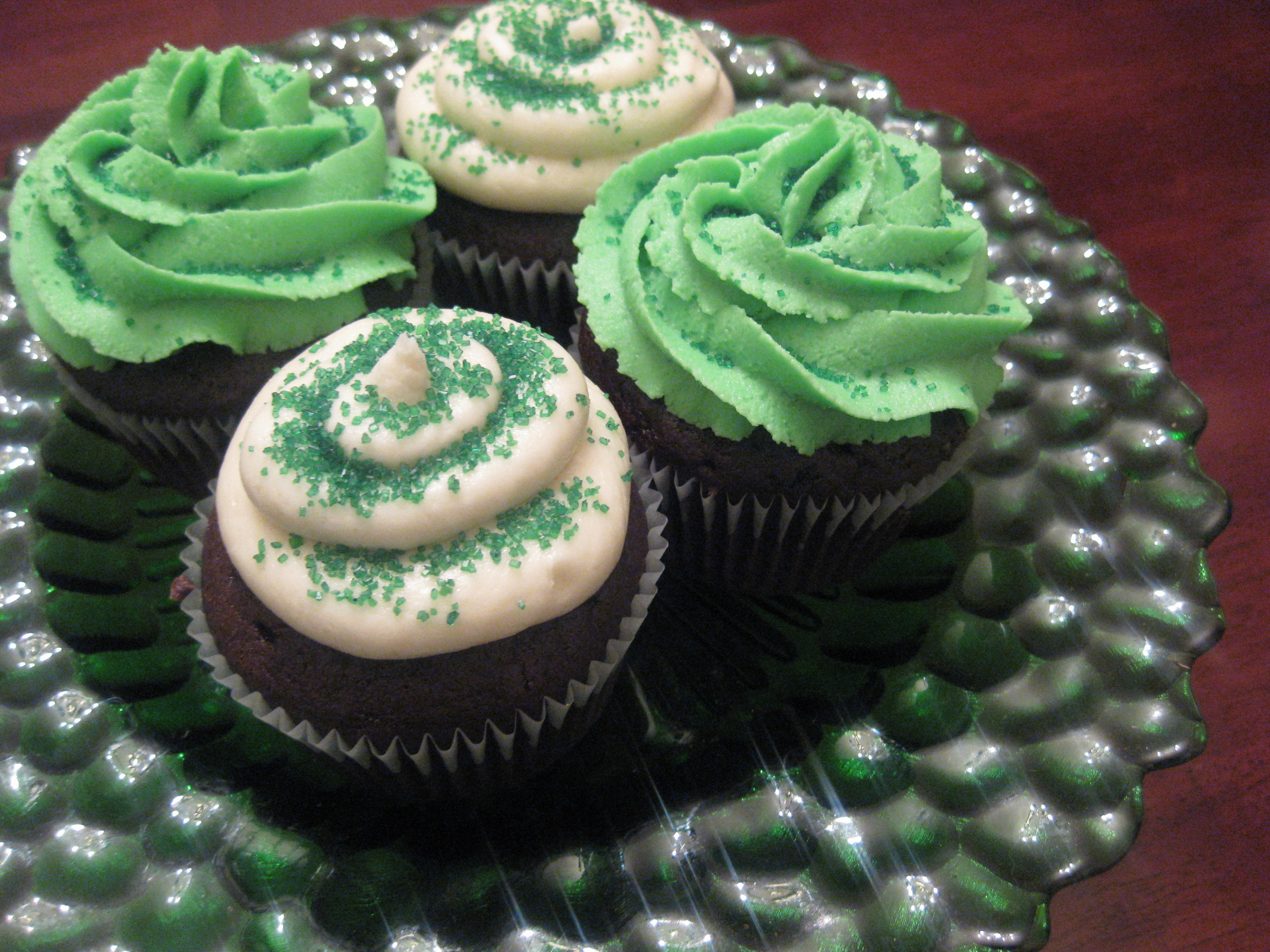 St Patricks Day Cupcakes
 St Patrick’s Day Irish Creme Cupcakes