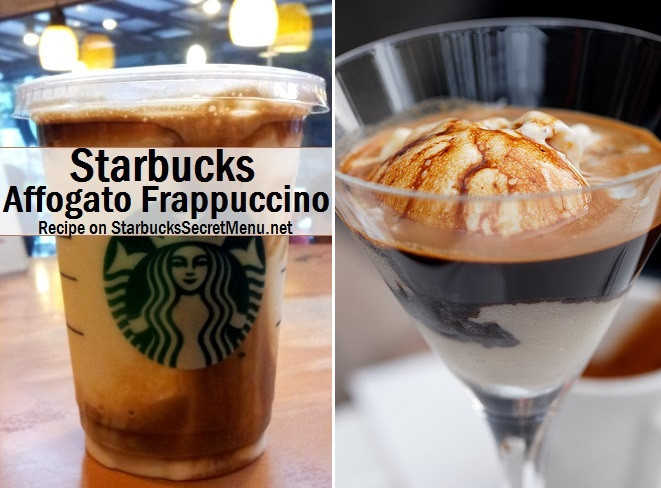 Starbucks Dessert Menu
 Starbucks Affogato Frappuccino