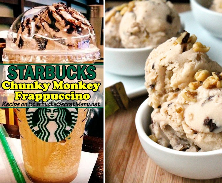 Starbucks Dessert Menu
 Starbucks Chunky Monkey Frappuccino