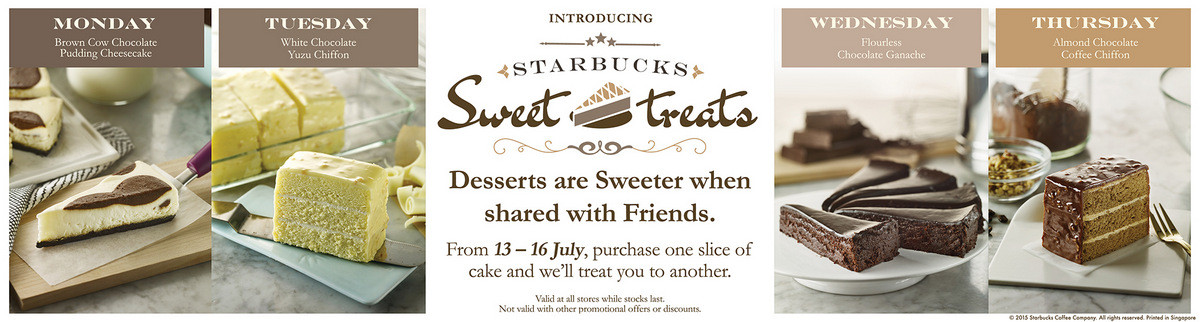 Starbucks Dessert Menu
 Starbucks Launches New Dessert Menu