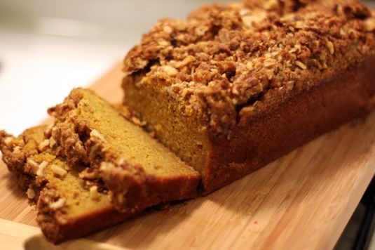 Starbucks Pumpkin Bread Recipe
 just like Starbucks pumpkin bread with struesel topping