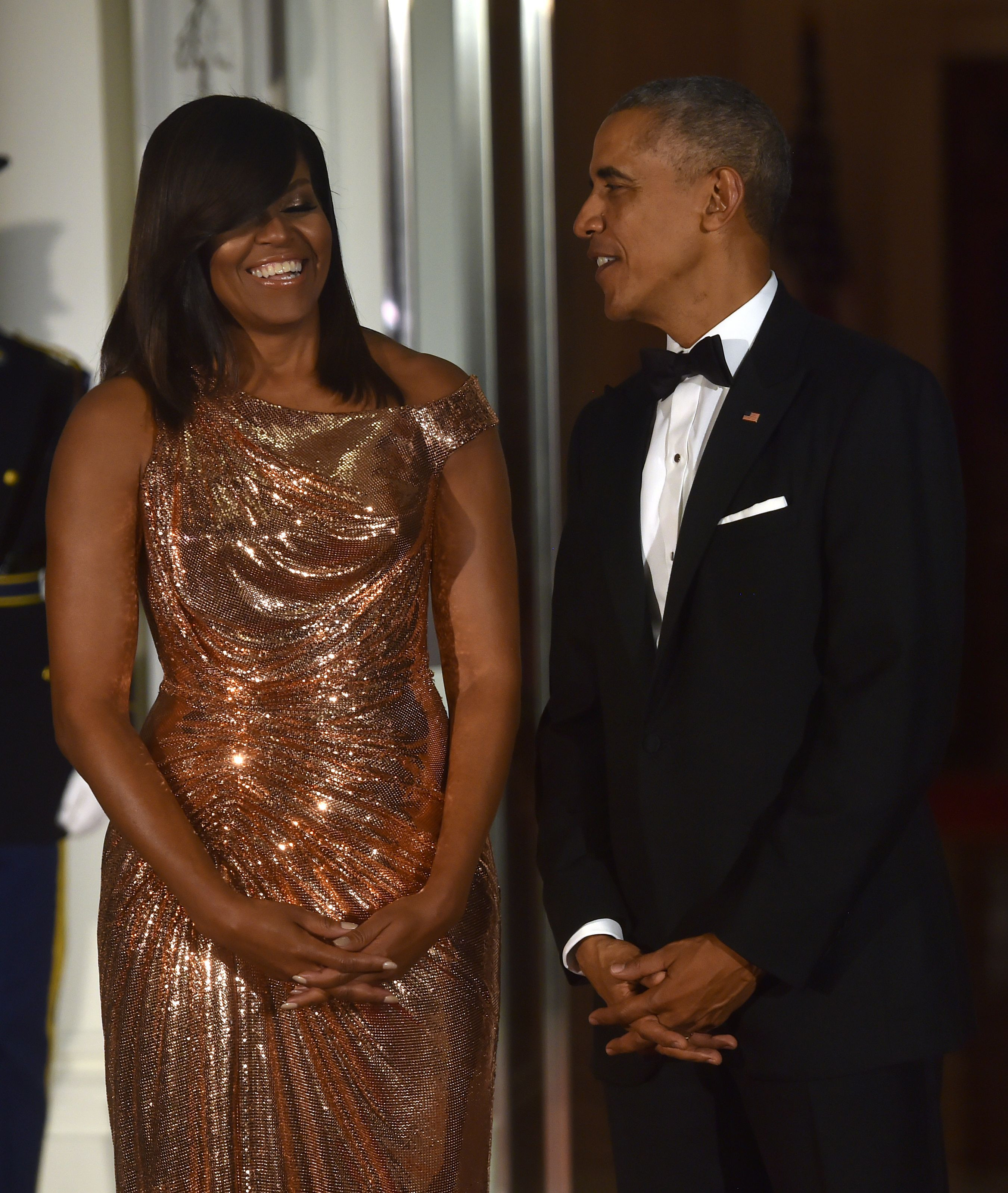 State Dinner 2016
 Michelle Obama Slays In Chainmail for Her Last State Dinner