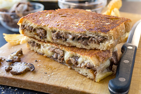 Steak And Cheese Sandwiches
 Steak and Mushroom Grilled Cheese