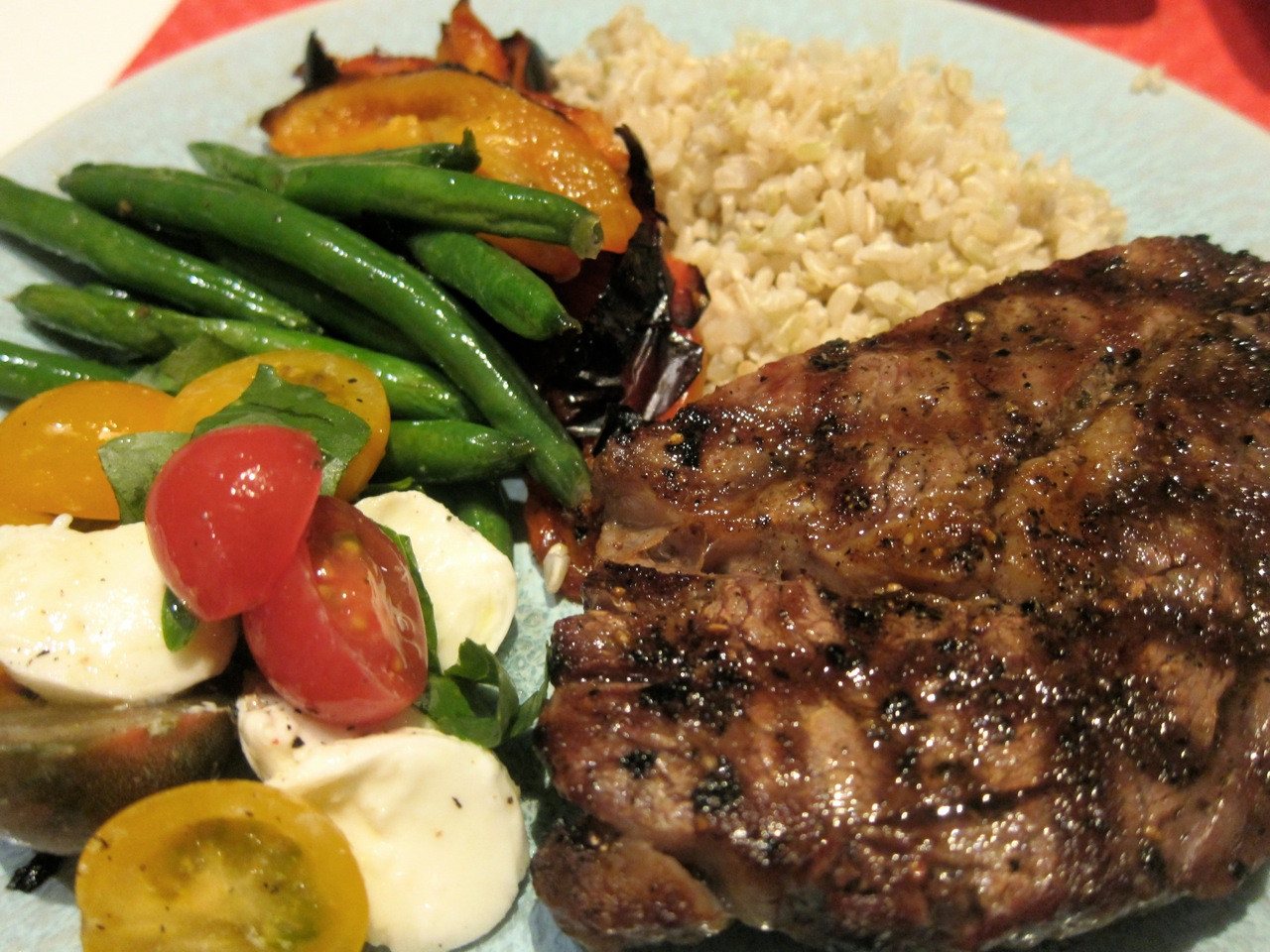 Steak Dinner Sides
 Living Deliciously in SoCal Cook FJ Steak Dinner 1