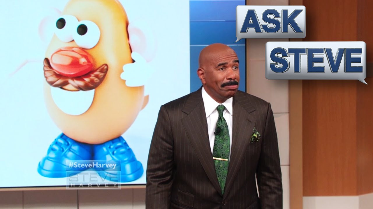 Steve Harvey Mr Potato Head
 Ask Steve Who Guessed Mr Potato Head STEVE HARVEY