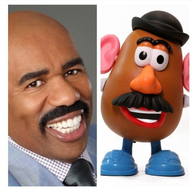 Steve Harvey Mr Potato Head
 Steve Harvey = mr potato head