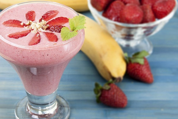 Strawberry Banana Protein Smoothies
 5 Protein Packed Smoothies to Destroy Hunger Pains and