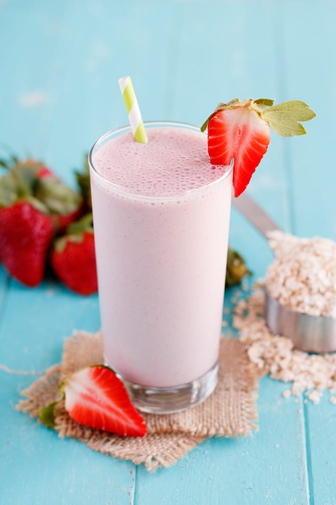 Strawberry Banana Protein Smoothies
 Strawberry Banana Oatmeal Protein Shake Jennifer Meyering