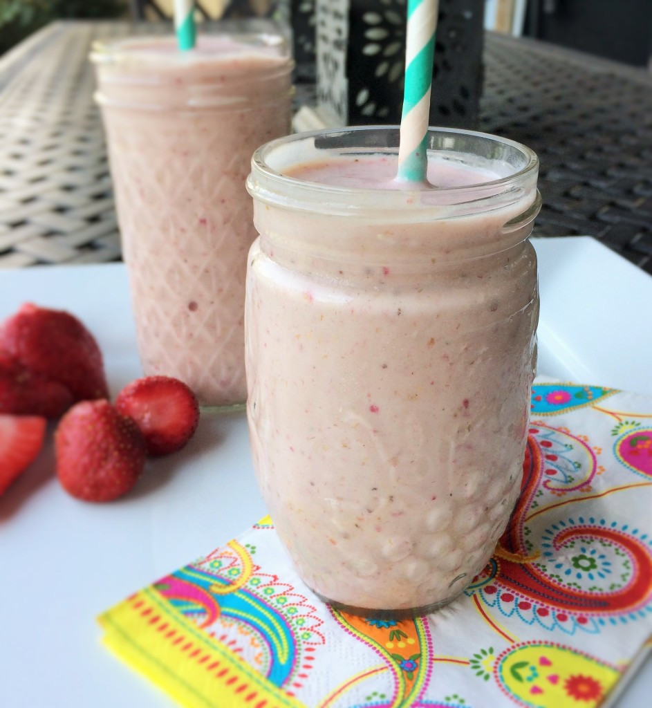 Strawberry Banana Protein Smoothies
 High Protein Strawberry Banana Smoothie