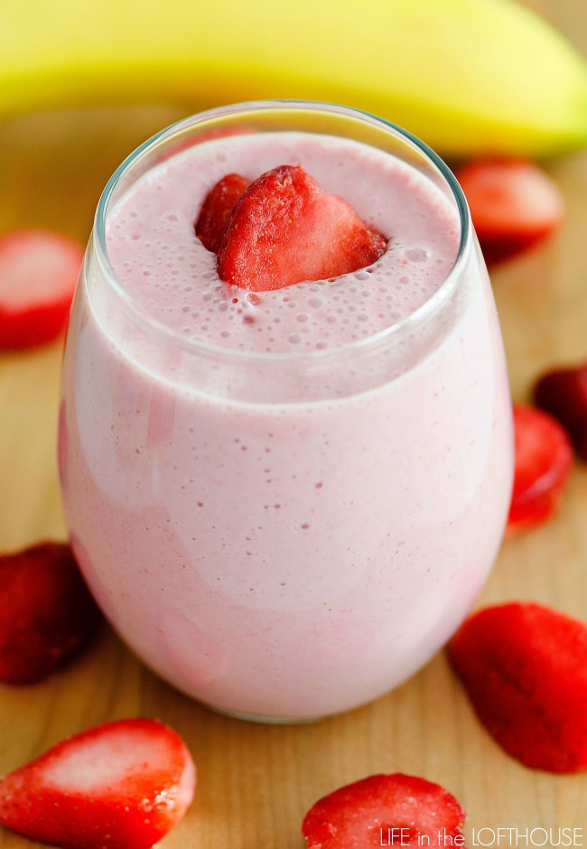 Strawberry Bananas Smoothies
 Strawberry Banana Smoothie Life In The Lofthouse