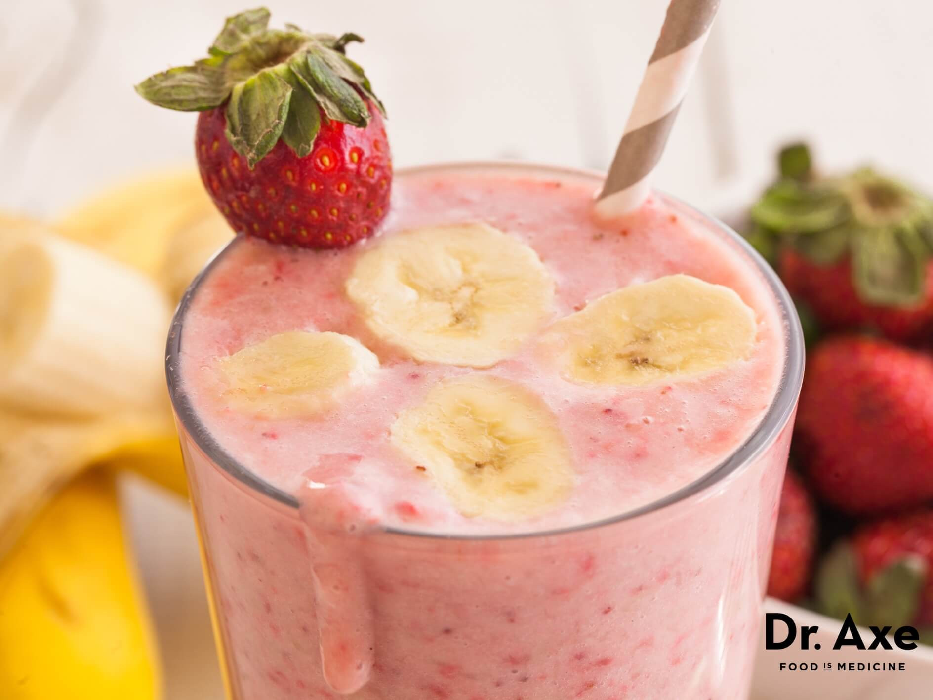 Strawberry Bananas Smoothies
 Strawberry Banana Smoothie Recipe DrAxe