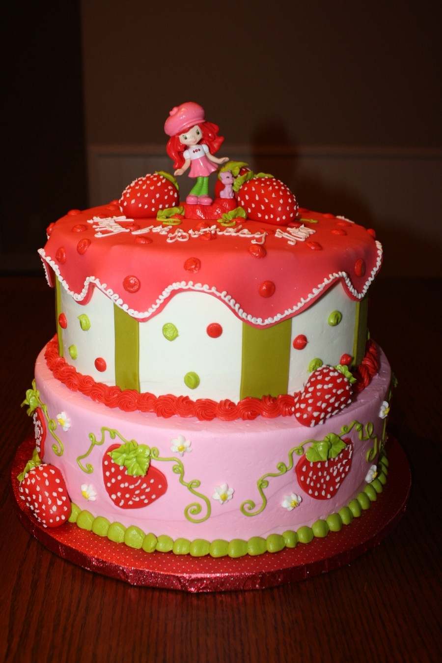 Strawberry Birthday Cake
 Strawberry Shortcake Birthday Cake CakeCentral