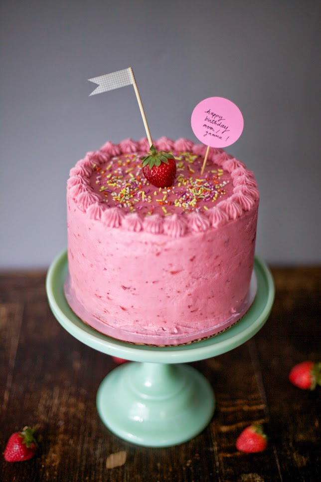 Strawberry Birthday Cake
 Coco Cake Land Cakes Cupcakes Vancouver BC Sweetest
