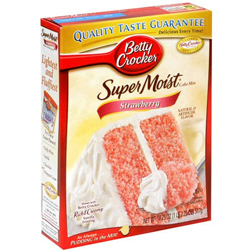 Strawberry Cake Mix
 Betty Crocker Super Moist Strawberry Cake Mix