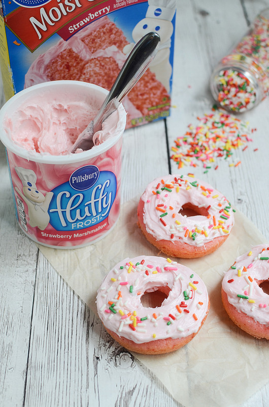 Strawberry Cake Mix
 Strawberry Cake Mix Doughnuts Fake Ginger