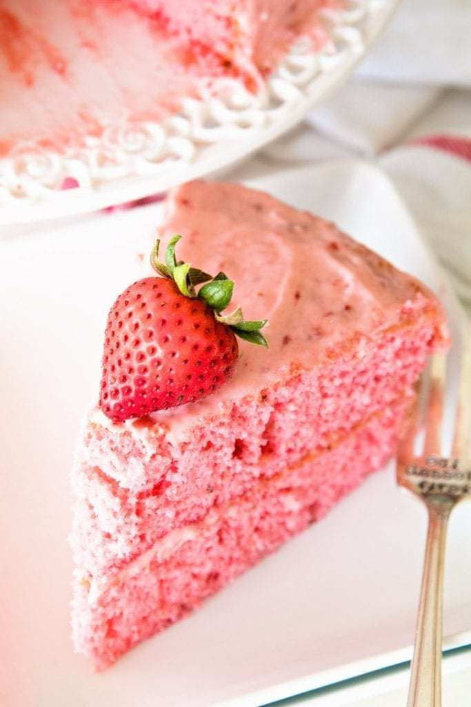 Strawberry Cake Recipe With Fresh Strawberries
 Easy Fresh Strawberry Cake Julie s Eats & Treats