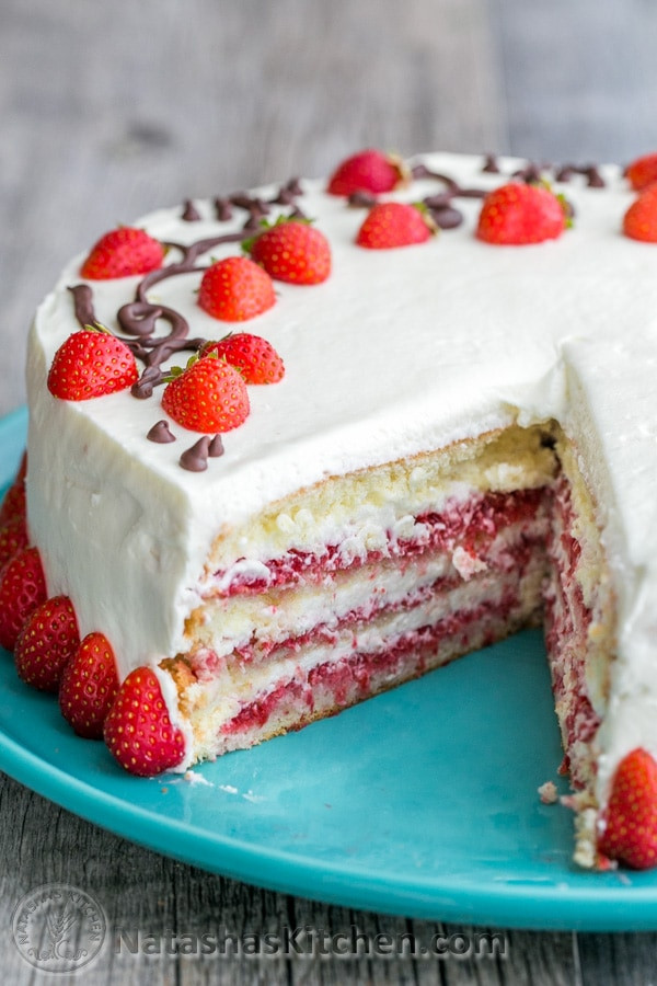 Strawberry Cake Recipe With Fresh Strawberries
 Strawberry Cake Recipe Fresh Strawberry Layer Cake