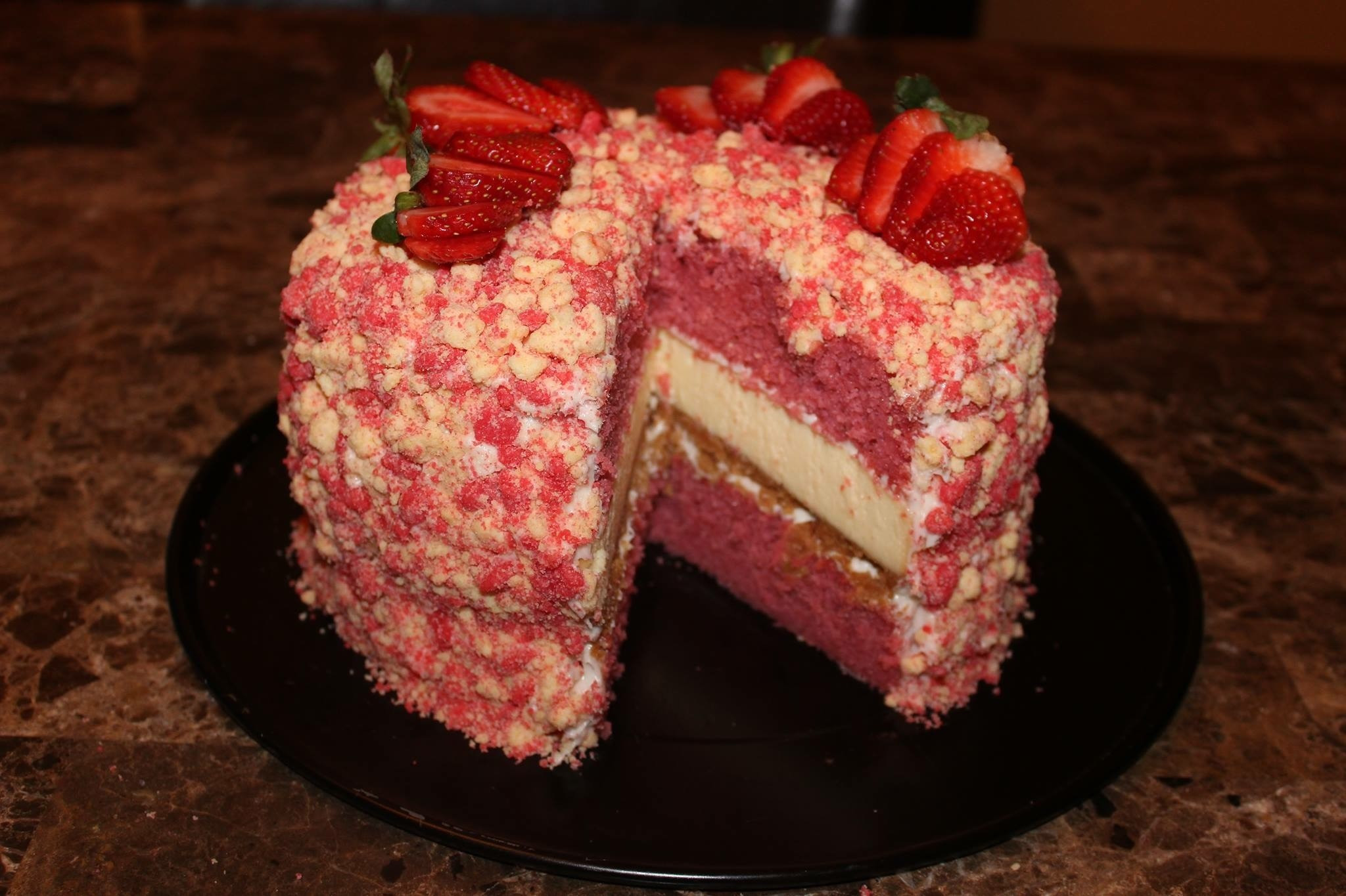 Strawberry Cheesecake Cake
 Strawberry Shortcake Cheesecake