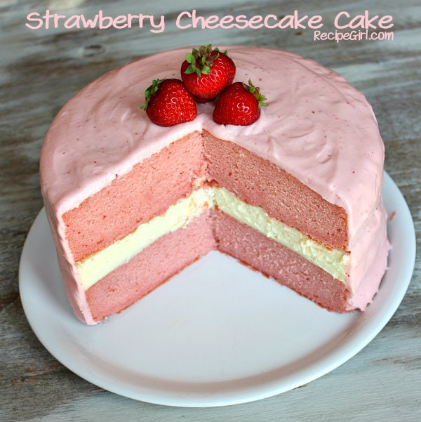 Strawberry Cheesecake Cake
 Strawberry Cheesecake Cake