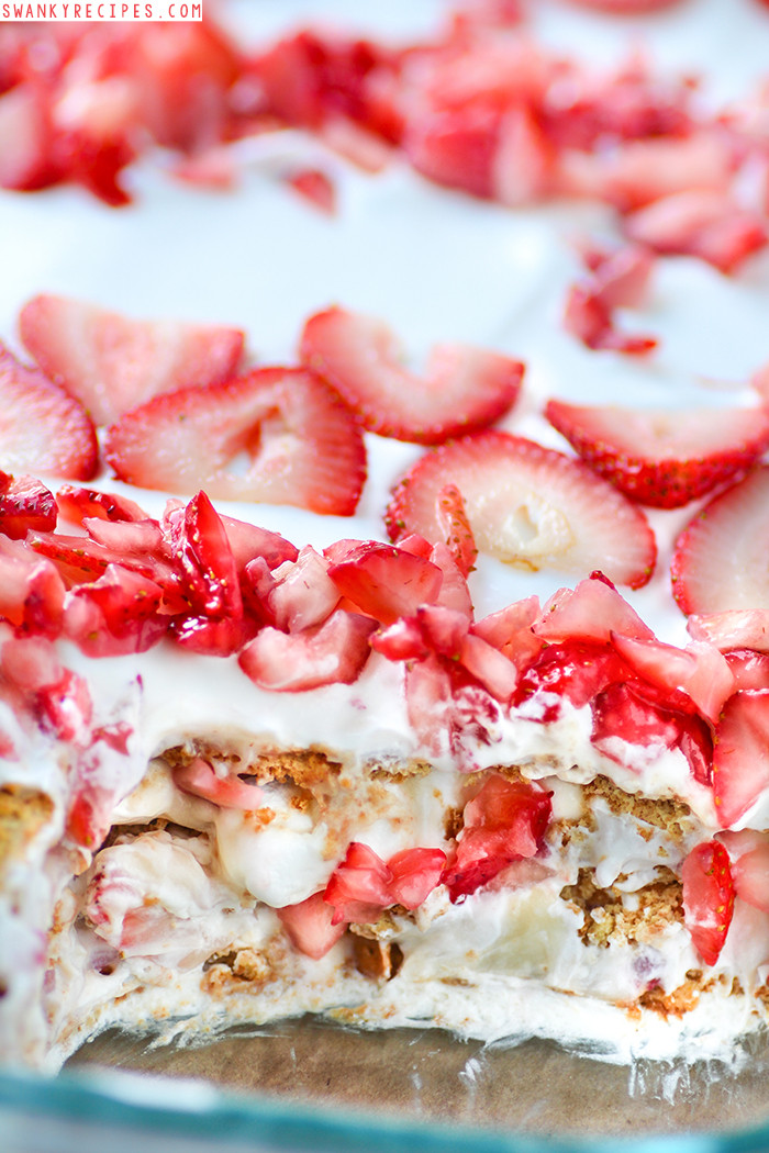 Strawberry Cheesecake Cake
 Strawberry Cheesecake Icebox Cake Swanky Recipes