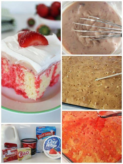 Strawberry Cheesecake Poke Cake
 Strawberry Cheesecake Poke Cake Recipe