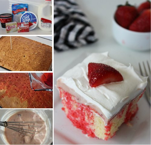 Strawberry Cheesecake Poke Cake
 Strawberry Cheesecake Poke Cake BargainBriana