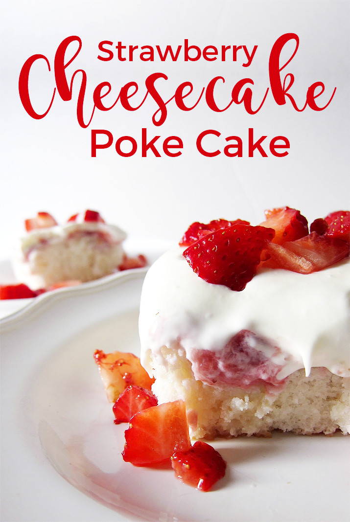 Strawberry Cheesecake Poke Cake
 Strawberry Cheesecake Poke Cake – Eat Laugh Purr