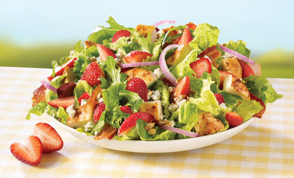 Strawberry Chicken Salad
 News Wendy s New Strawberry Fields Chicken Salad