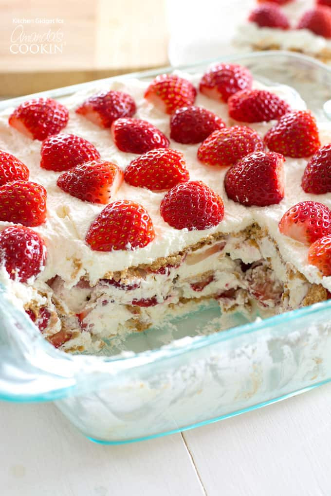 Strawberry Icebox Cake
 Strawberry Icebox Cake a deliciously satisfying no bake