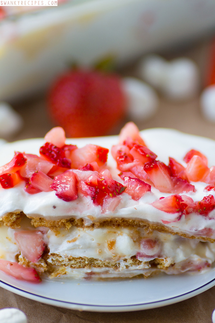 Strawberry Icebox Cake
 Strawberry Cheesecake Icebox Cake Swanky Recipes