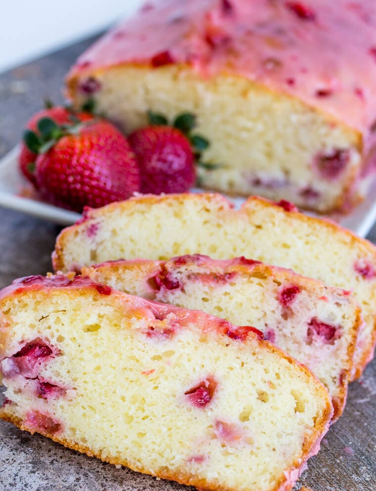 Strawberry Pound Cake
 Strawberry Pound Cake with a Sweet Strawberry Glaze