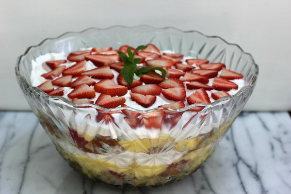 Strawberry Punch Bowl Cake
 Me and My Pink Mixer June 2015