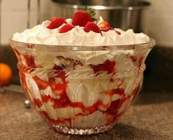 Strawberry Punch Bowl Cake
 Mary Taylor Wel es You to The Schoolmarm Punch